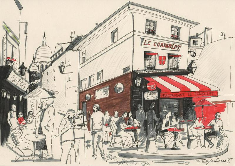 Тourists in Montmartre